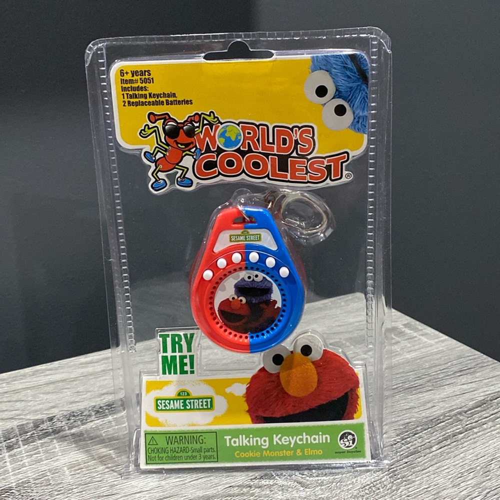 NEW: World’s Coolest Talking Keychain: Cookie Monster & Elmo
